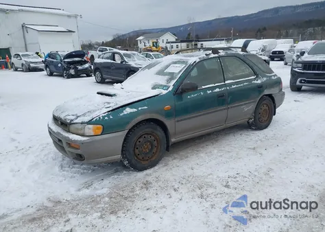 1997 Subaru Impreza Outback Sport from USA, damaged, VIN JF1GF4858VG803146